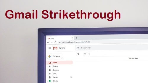 gmail Strikethrough