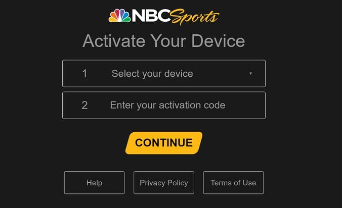 nbcsports com activate subscription page